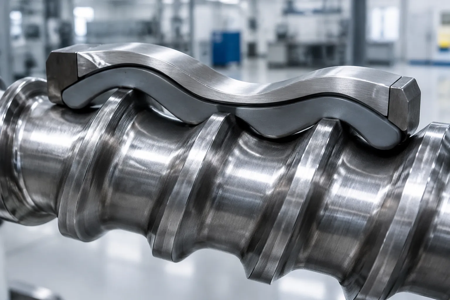 Optical runout mapping of plasticizing screw shank, helical flight envelope and tip