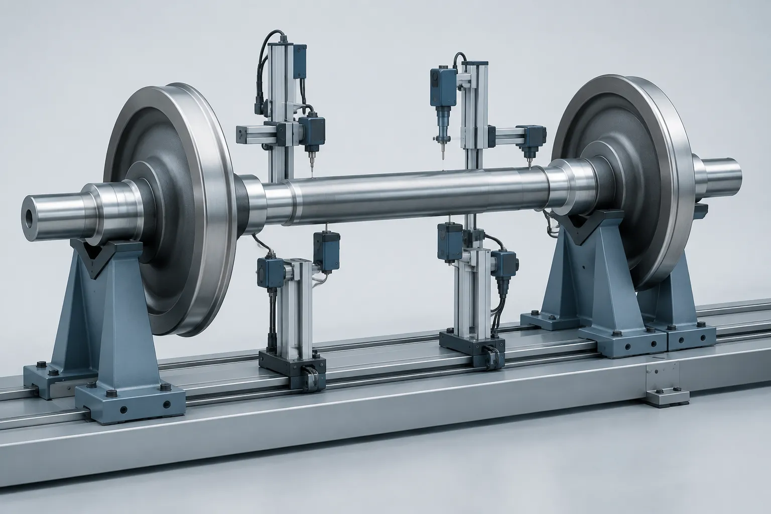 Axle multi-track measurement concept - engineering concept illustration