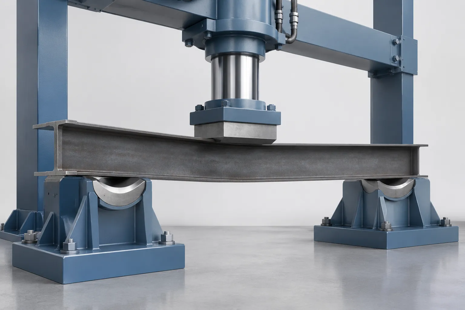 Beam press correction concept - engineering concept illustration