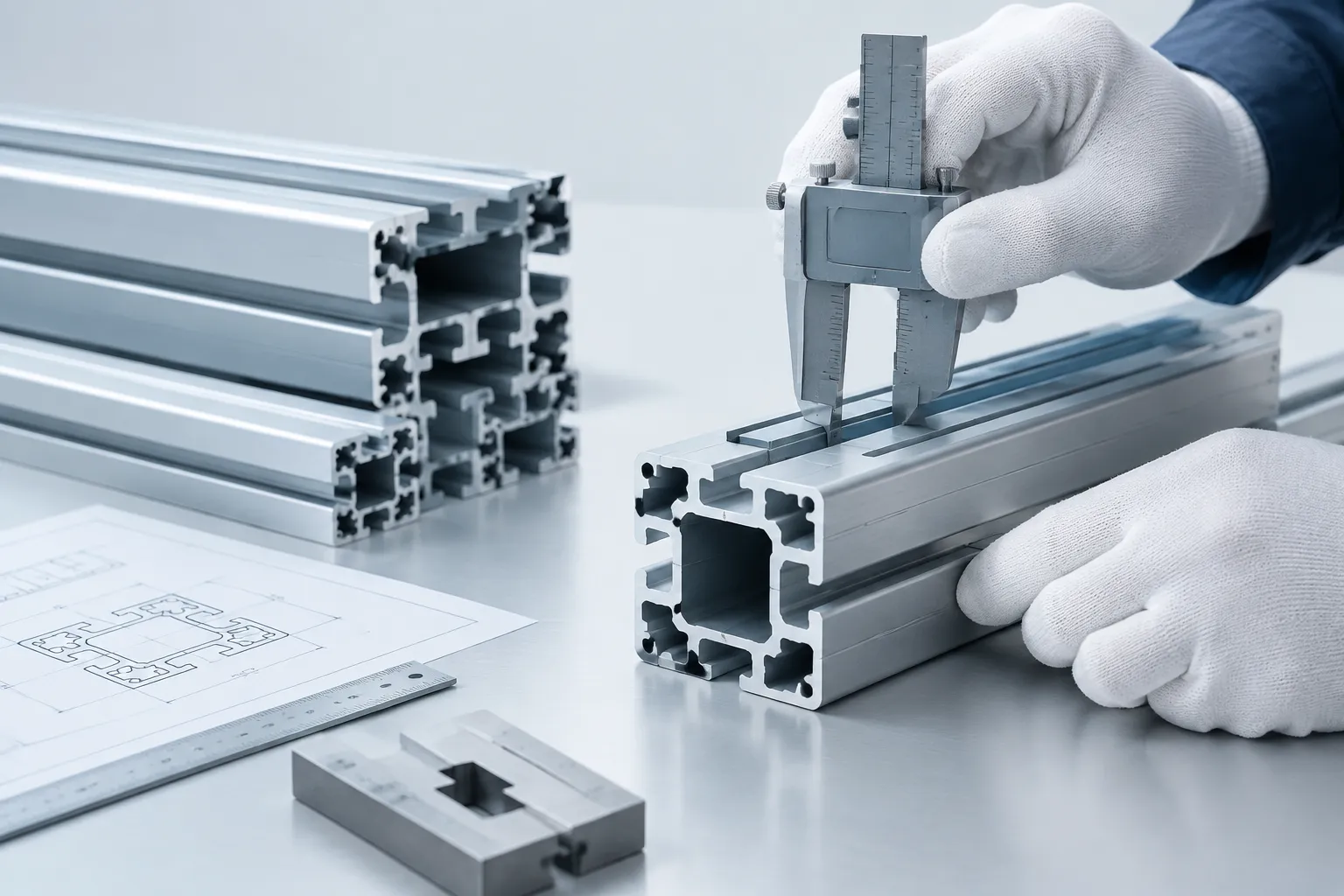 Released extrusion verification concept - engineering concept illustration
