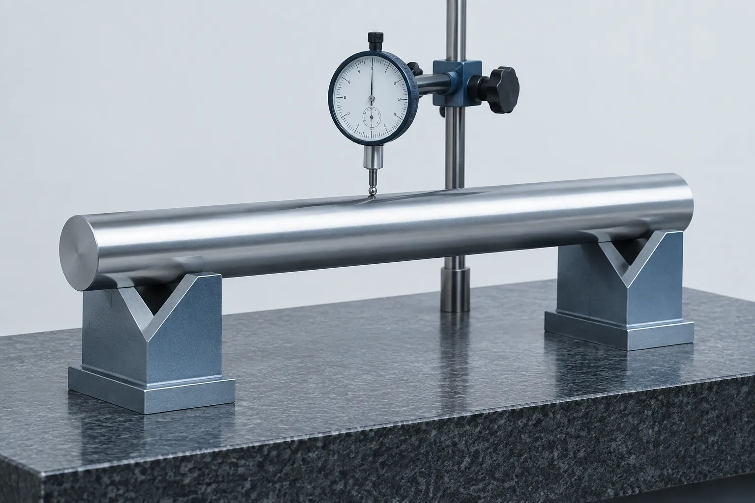 Released tube bench measurement concept - engineering concept illustration