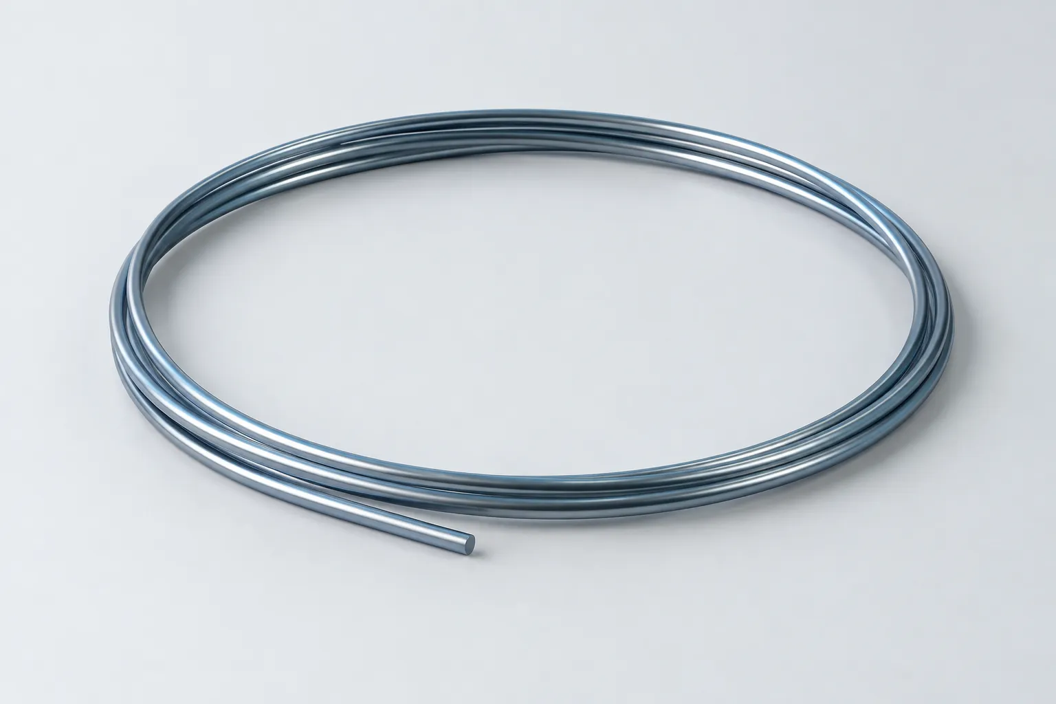 Free wire sample showing cast and helix concept - engineering concept illustration