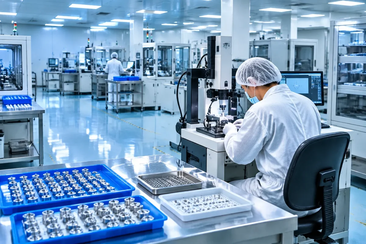 Medical device straightening facility with precision machines