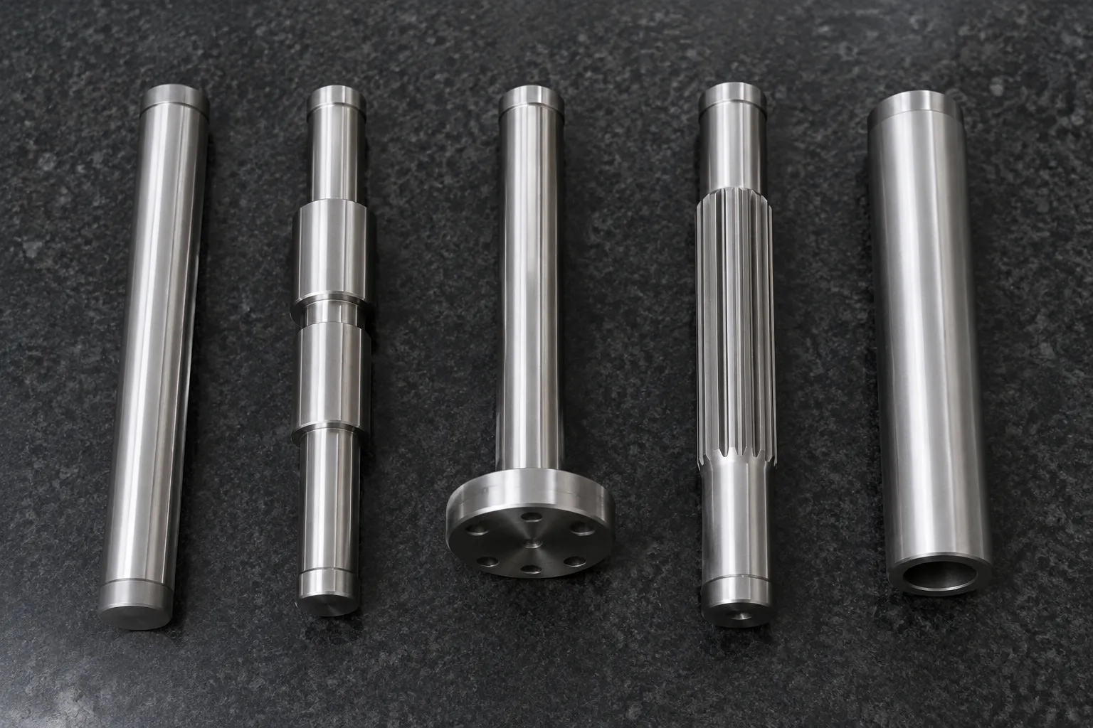 Generic plain, stepped, flanged, splined and hollow steel shaft families arranged for straightening method selection